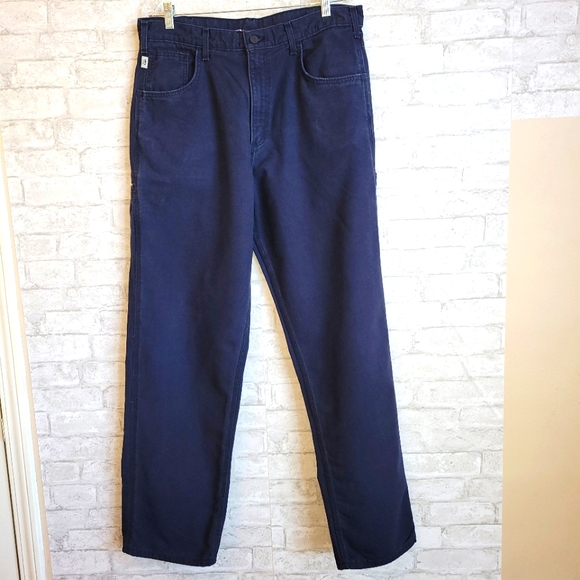 Carhartt Work Pants Blue Size 36 X 34 - Picture 1 of 10